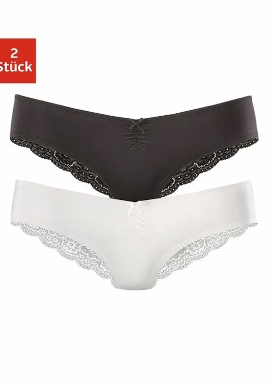 Online LASCANA Brasilslip Schwarz, Weis