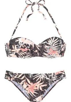 Buffalo Bugel-Bandeau-Bikini"Branda" Braun-Apricot