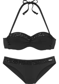 Clearance Bruno Banani Bugel-Bandeau-Bikini"Lilith" Schwarz