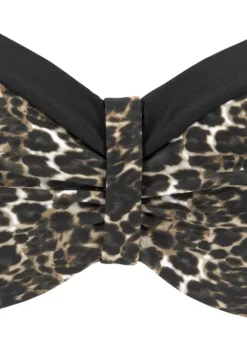Hot LASCANA Bugel-Bandeau-Bikini-Top"Adele" Schwarz-Leo
