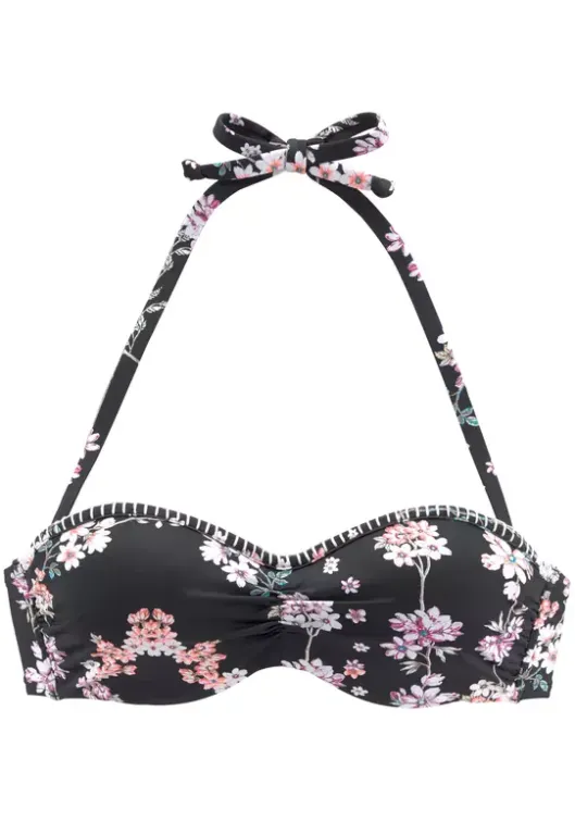 Hot Bugel-Bandeau-Bikini-Top"Ditsy" Bandeau-Bikinis