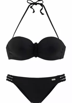 Outlet Buffalo Bugel-Bandeau-Bikini"Zopf" Schwarz