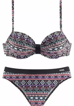 Best LASCANA Bugel-Bikini Schwarz-Bunt