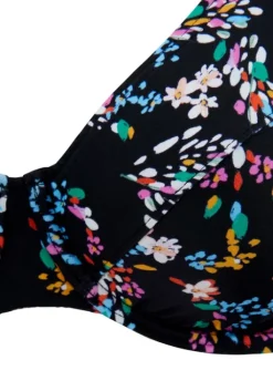 Online petite fleur Bugel-Bikini Schwarz-Bedruckt