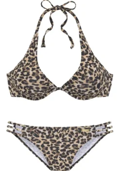 Sale Bruno Banani Bugel-Bikini"Bomba" Braun-Bedruckt