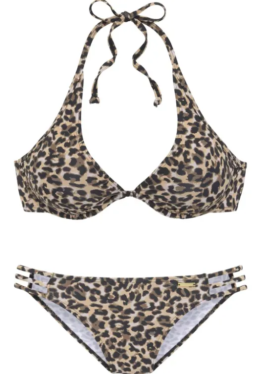 Sale Bruno Banani Bugel-Bikini"Bomba" Braun-Bedruckt