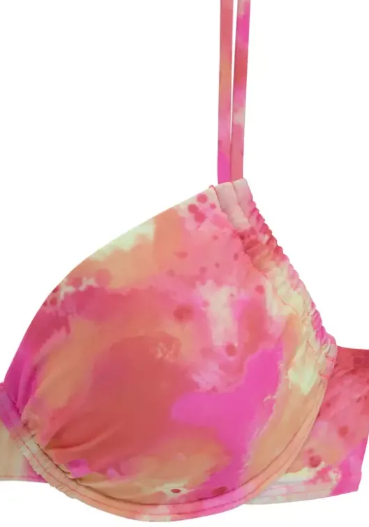 Venice Beach Bugel-Bikini"Epica" Pink-Orange-Gelb-Bedruckt