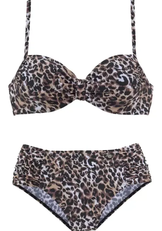 Outlet LASCANA Bugel-Bikini"Raubi" Braun-Bedruckt