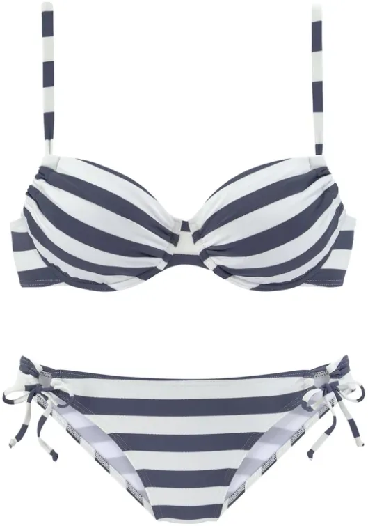 Clearance Venice Beach Bugel-Bikini"Silth" Marine-Weis