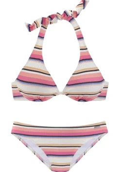 Clearance Venice Beach Bugel-Bikini"Strip" Creme-Rosa