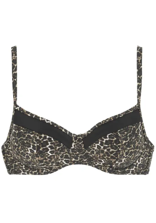 Discount LASCANA Bugel-Bikini-Top"Adele" Schwarz-Leo