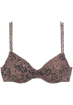Outlet LASCANA Bugel-Bikini-Top"Asha" Braun-Schwarz