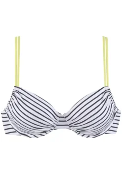 Online Venice Beach Bugel-Bikini-Top"Camie" Schwarz-Weis-Limette