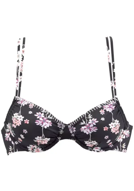 Sale Sunseeker Bugel-Bikini-Top"Ditsy" Schwarz-Bedruckt