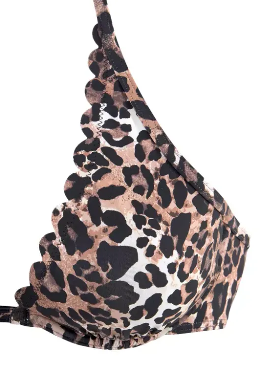 Online LASCANA Bugel-Bikini-Top"Lexa" Braun-Bedruckt