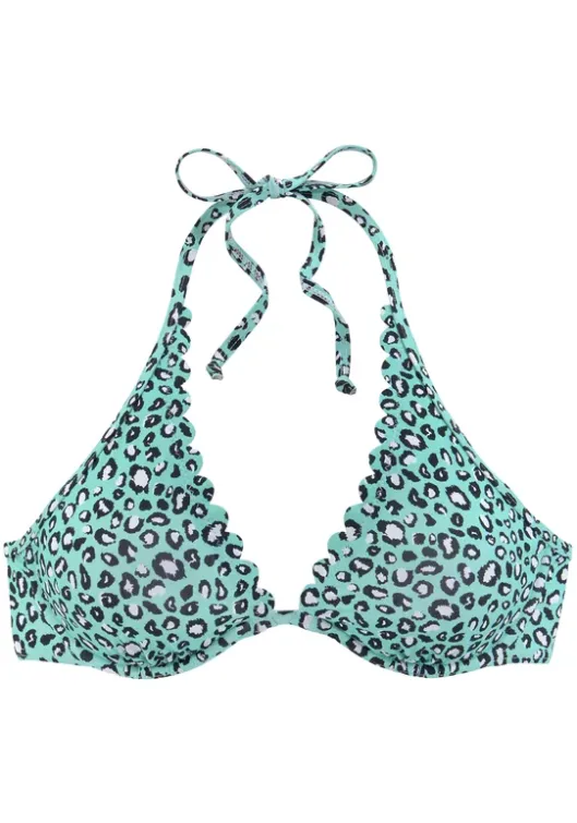 Sale LASCANA Bugel-Bikini-Top"Mae" Mint-Bedruckt