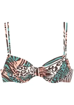 Outlet Venice Beach Bugel-Bikini-Top"Maia" Turkis-Bedruckt
