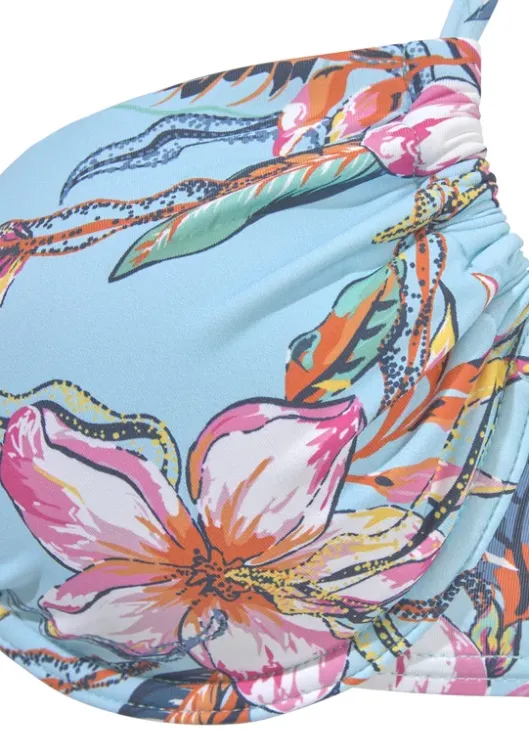 Clearance LASCANA Bugel-Bikini-Top"Malia" Hellblau-Bedruckt