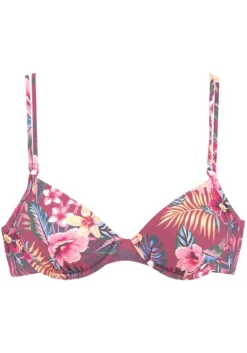 s.Oliver Bugel-Bikini-Top"Marika" Rostrot-Bedruckt