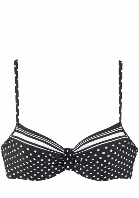 Discount LASCANA Bugel-Bikini-Top"Merilyn" Schwarz-Weis