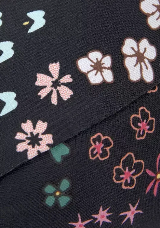 New s.Oliver Bugel-Bikini-Top"Milly" Schwarz-Bedruckt