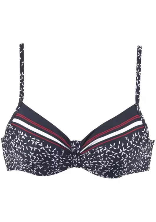 Best LASCANA Bugel-Bikini-Top"Minimal" Marine-Bedruckt