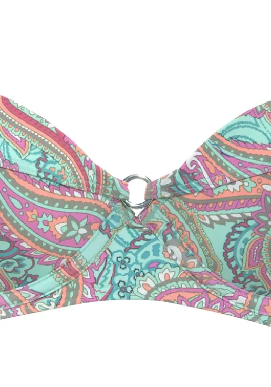 Sale Venice Beach Bugel-Bikini-Top"Paislee" Mint-Bedruckt