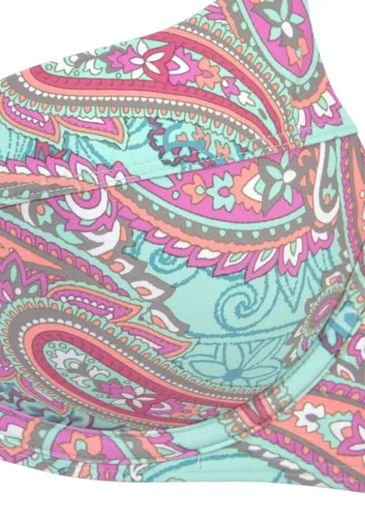 Sale Venice Beach Bugel-Bikini-Top"Paislee" Mint-Bedruckt