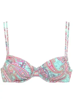 Online Venice Beach Bugel-Bikini-Top"Paislee" Mint-Bedruckt