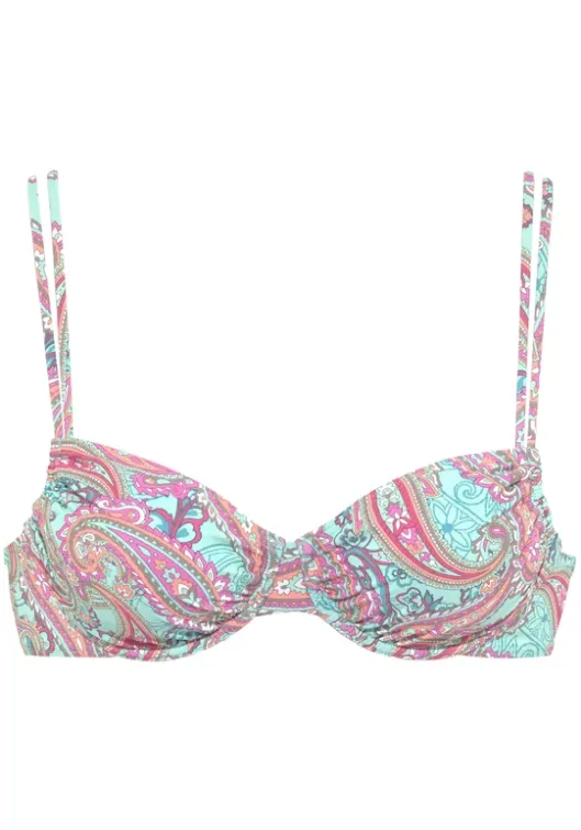 Online Venice Beach Bugel-Bikini-Top"Paislee" Mint-Bedruckt