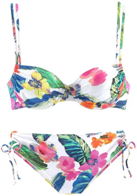 LASCANA Bugel-Bikini"Tropic" Weis-Bedruckt