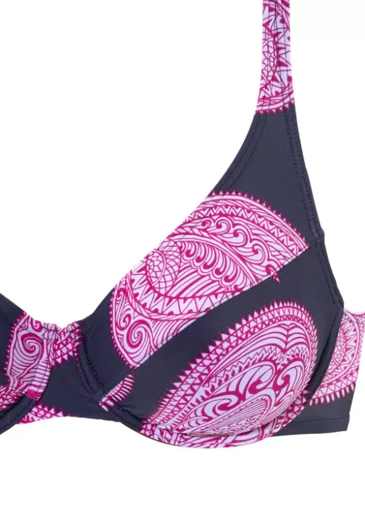Sale LASCANA Bugel-Bikini"Woman" Marine-Bedruckt