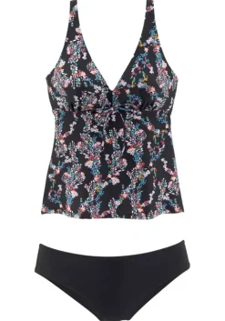 Online petite fleur Bugel-Tankini Schwarz-Bedruckt