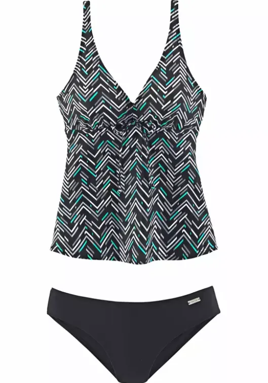 Online LASCANA Bugel-Tankini Schwarz-Bedruckt