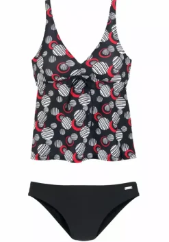 LASCANA Bugel-Tankini Schwarz-Bedruckt