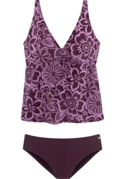 H.I.S Bugel-Tankini Lila-Bedruckt