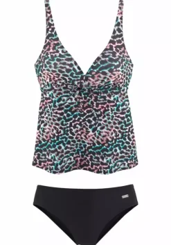 Best Venice Beach Bugel-Tankini Schwarz-Bedruckt