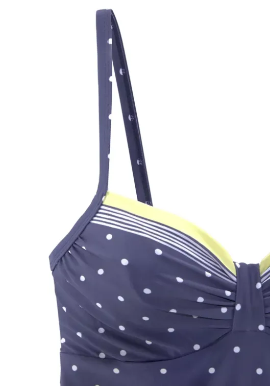 Sale LASCANA Bugel-Tankini-Top"Monri" Blau-Gelb-Bedruckt