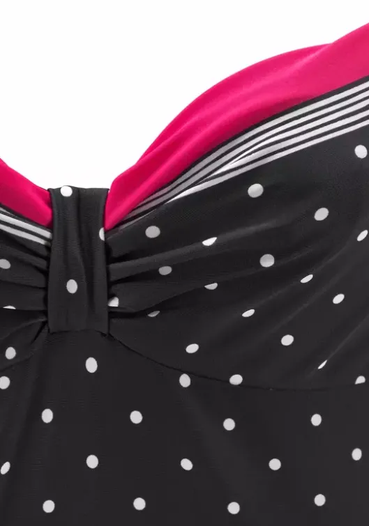 Online LASCANA Bugel-Tankini-Top"Monroe" Schwarz-Rot