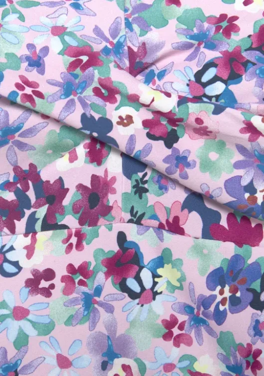Online s.Oliver Bugel-Tankini-Top"Scatter" Lila Bedruckt
