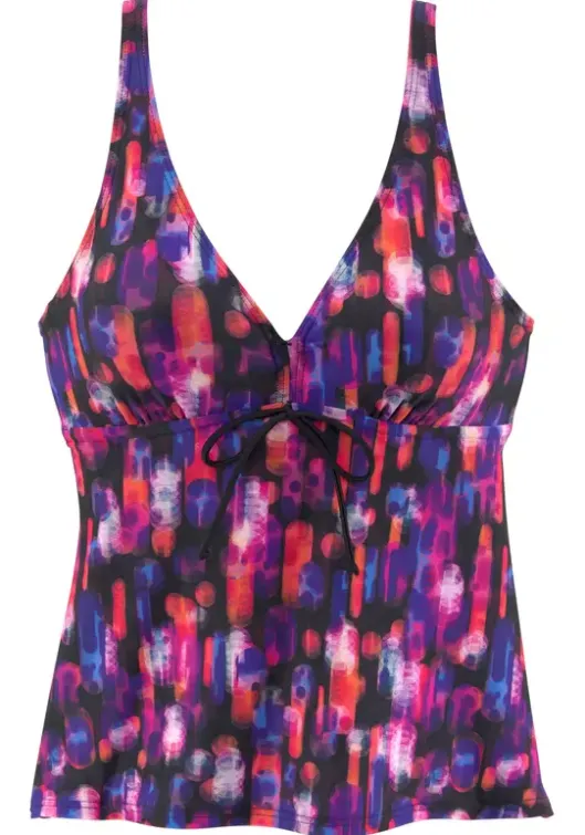 New LASCANA Bugel-Tankini-Top"Sensation" Schwarz-Bedruckt