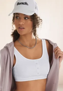 Sale Bench. Bustier Weis, Schwarz
