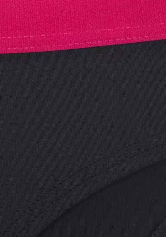 Online Venice Beach Bustier-Bikini"Franzi" Schwarz-Pink