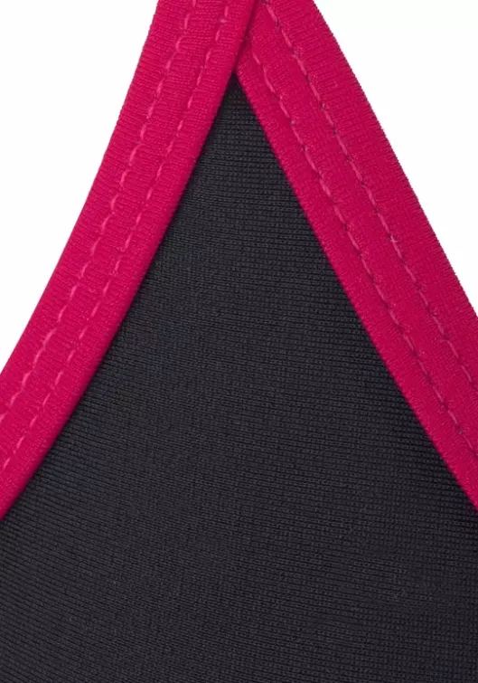 Online Venice Beach Bustier-Bikini"Franzi" Schwarz-Pink
