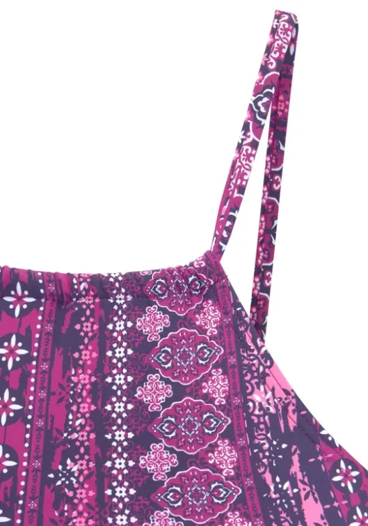 Discount s.Oliver Bustier-Bikini"Medley" Magenta Bedruckt