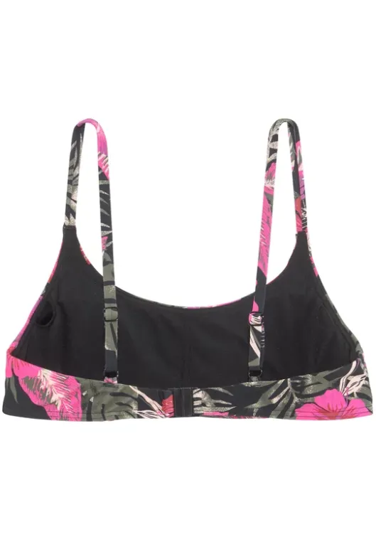Sale LASCANA Bustier-Bikini-Top"Elsa" Schwarz-Pink-Bedruckt