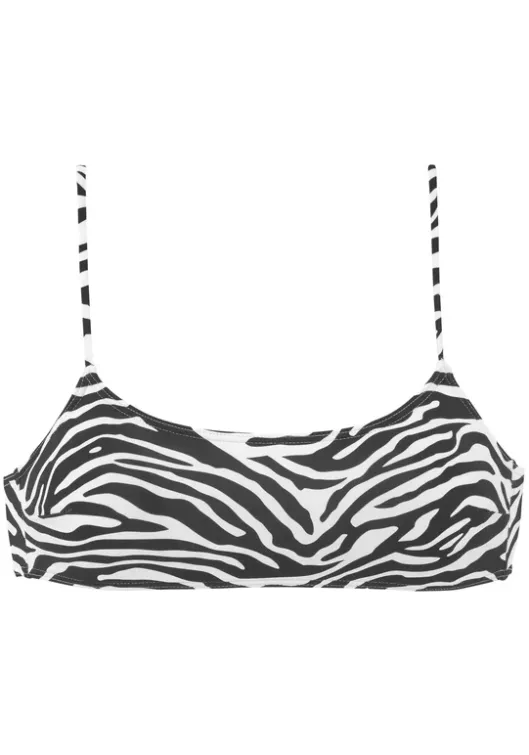 Outlet Venice Beach Bustier-Bikini-Top"Fjella" Schwarz-Weis