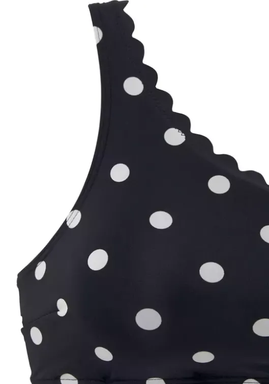 Hot LASCANA Bustier-Bikini-Top"Jada" Schwarz-Weis