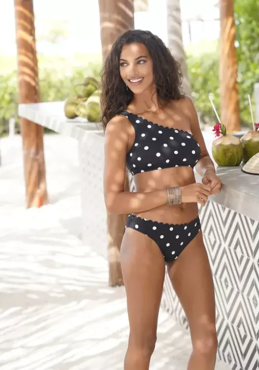 Hot LASCANA Bustier-Bikini-Top"Jada" Schwarz-Weis