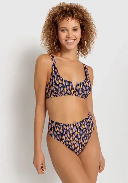 New LSCN by LASCANA Bustier-Bikini-Top"Lavista" Schwarz Bedruckt